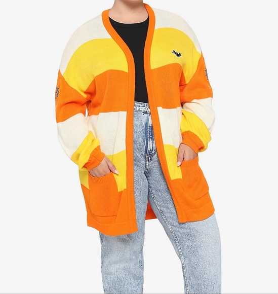 MICKEY MOUSE CANDY CORN  CARDIGAN - Picture 2 of 3